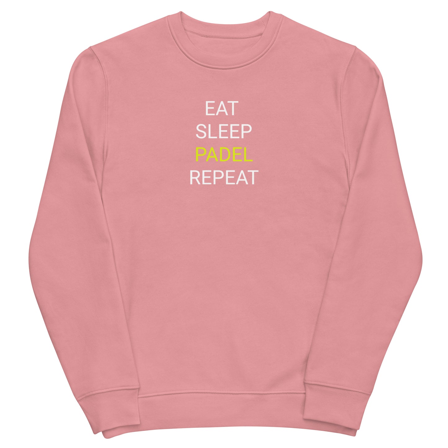 EatSleepPADELRepeat Uniseks eco sweatshirt